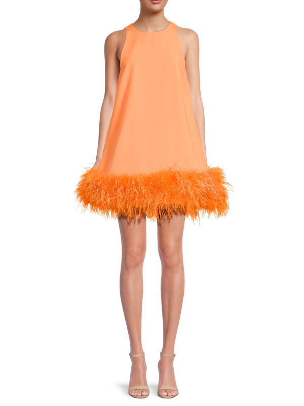 Feather Mini Dress