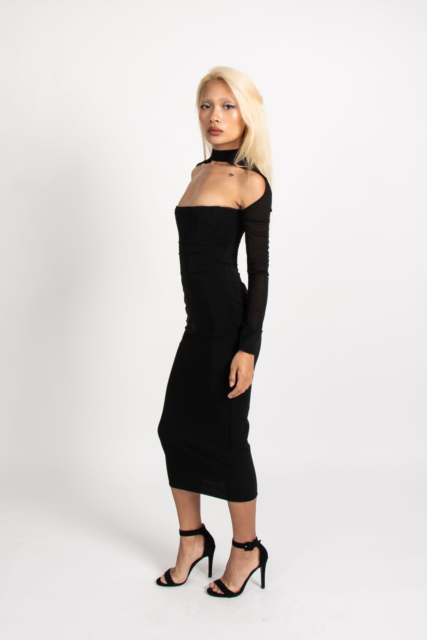 Milarose LS Corset Midi Dress