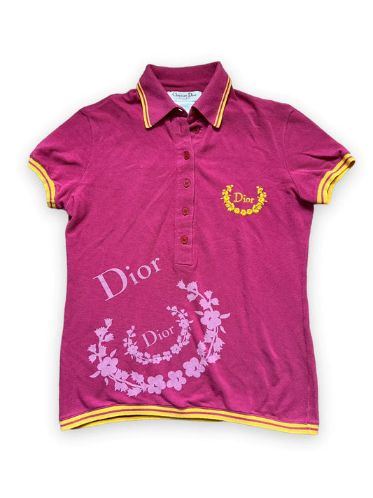 Embroidered Polo Top - Allison's Archive