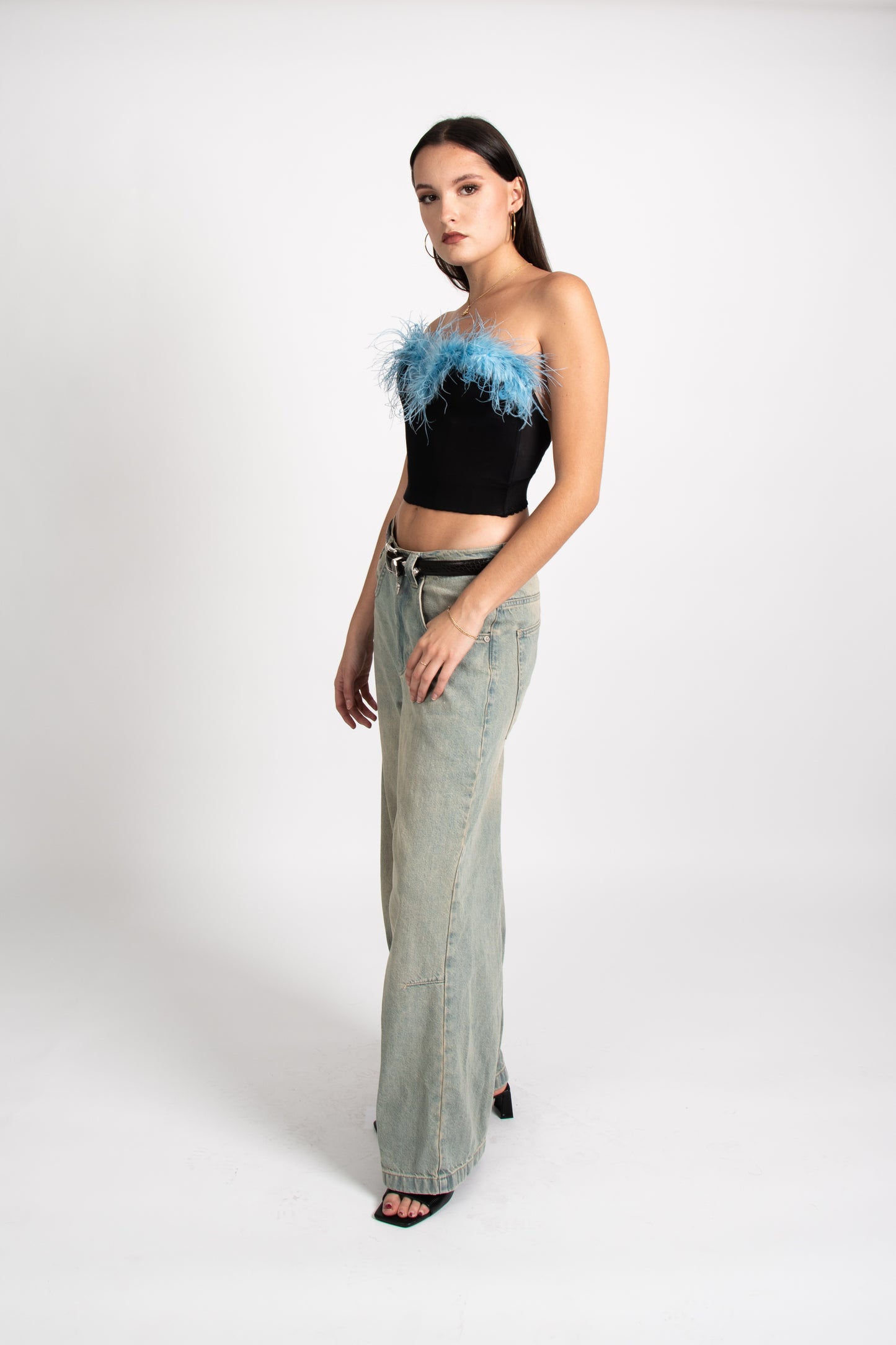 Ostrich Feather Corset