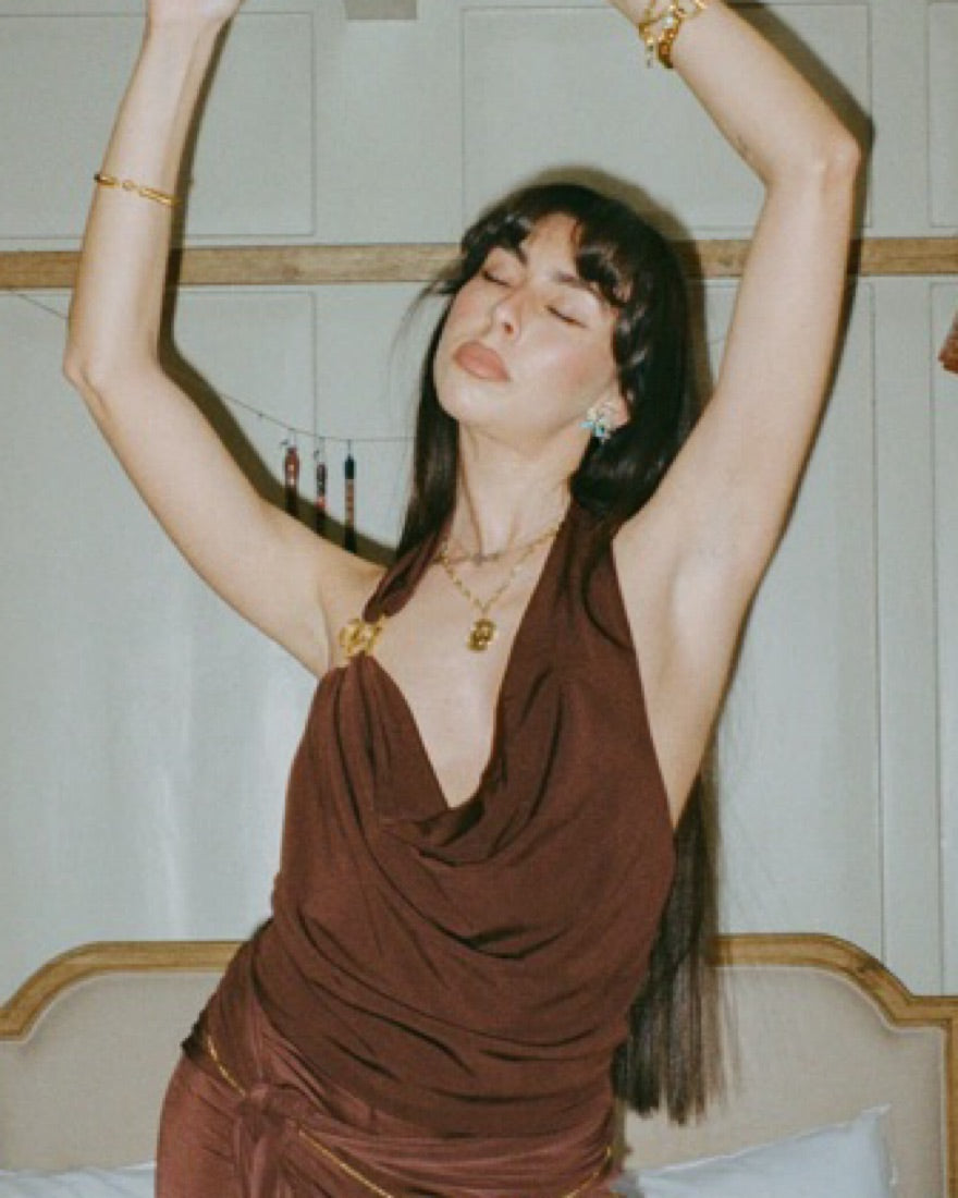 Cowl Neck Cosmic Top