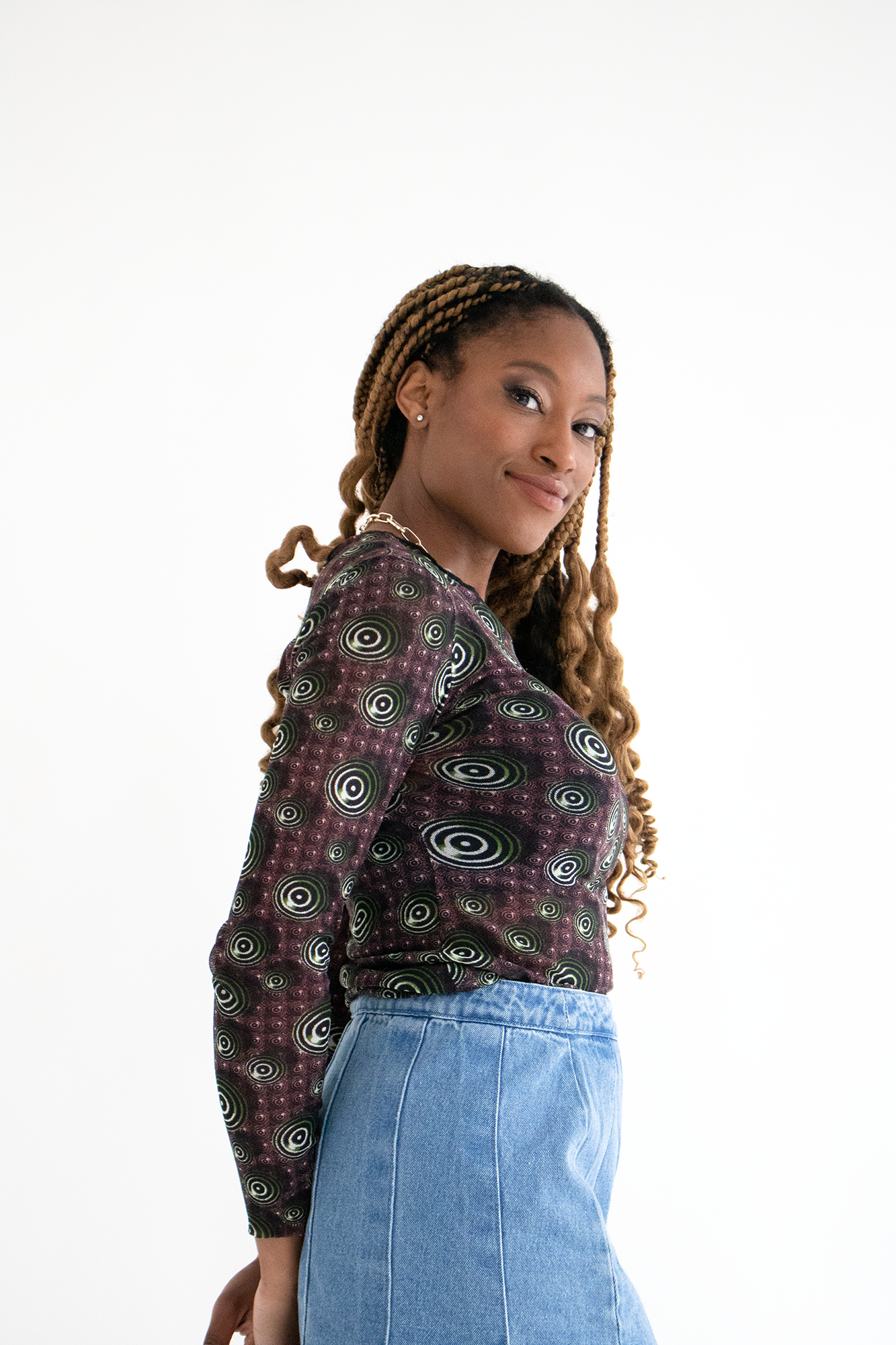 Psychedelic Mesh Top