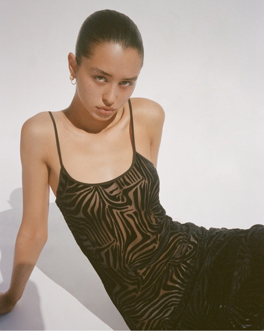 The Amber Zebra Dress