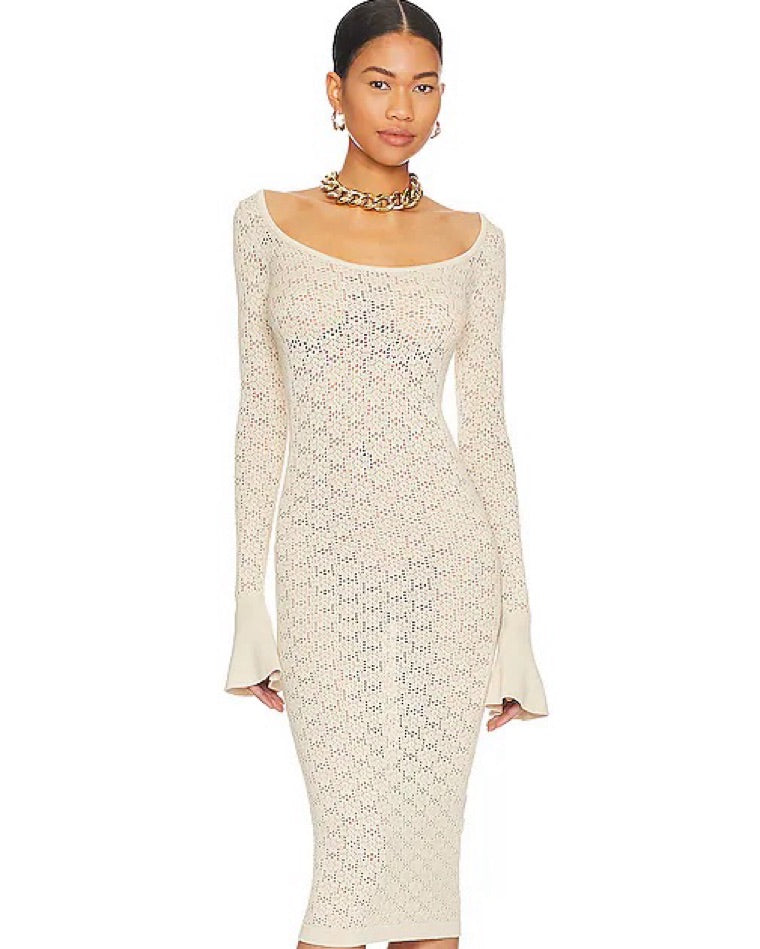 Crochet Midi Dress