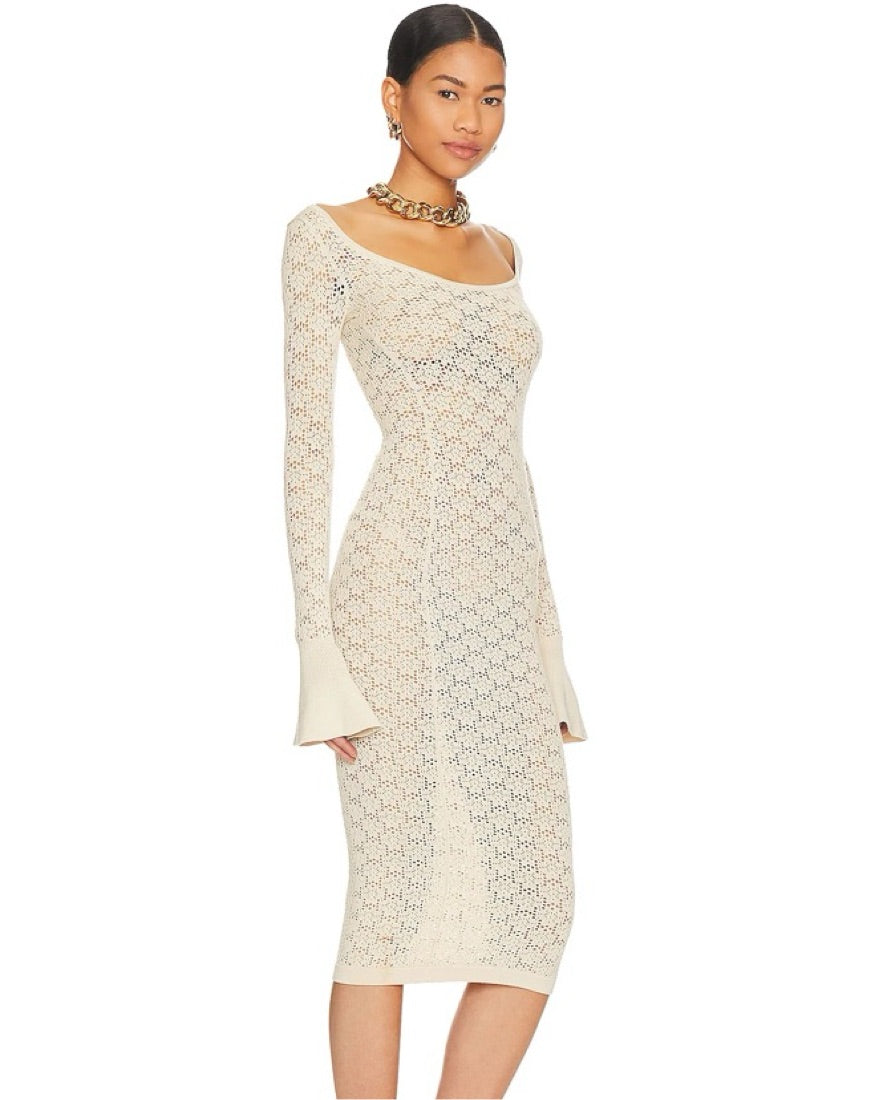 Crochet Midi Dress