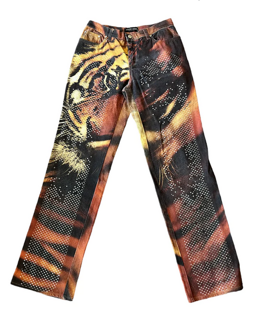 Tiger Sequin Jeans - Allison's Archive