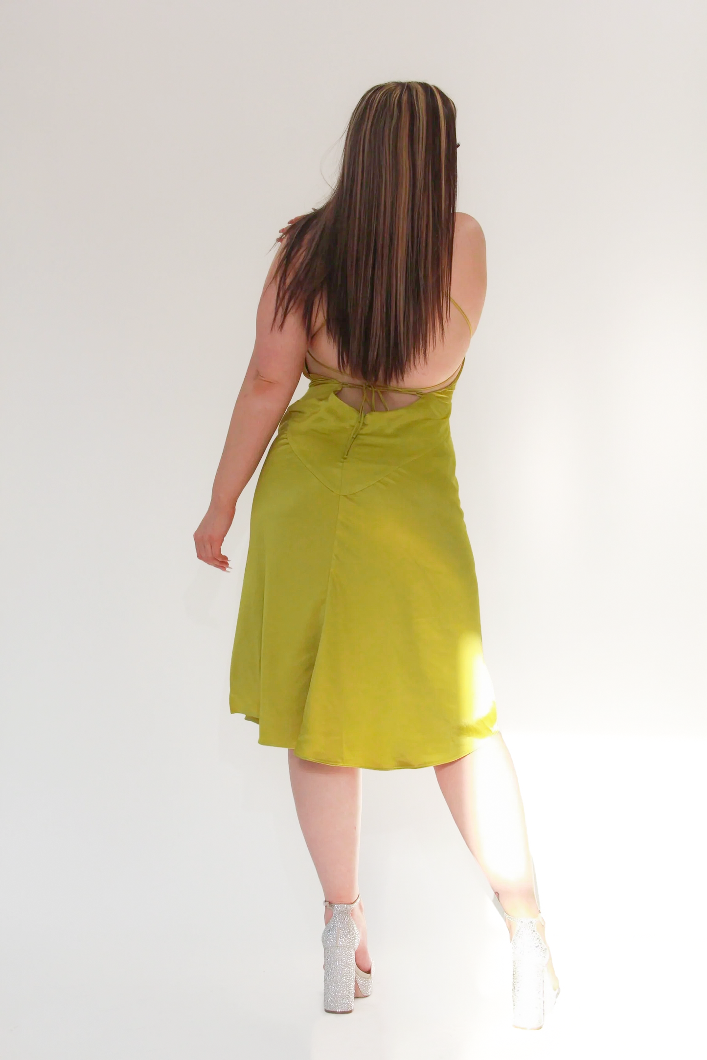 Satin Midi Dress