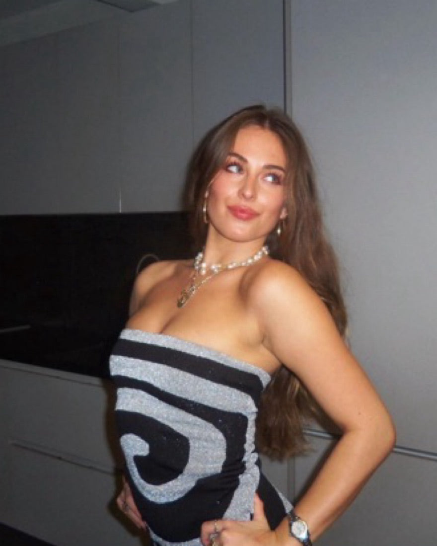 Hypnotizing Swirl Mini Dress