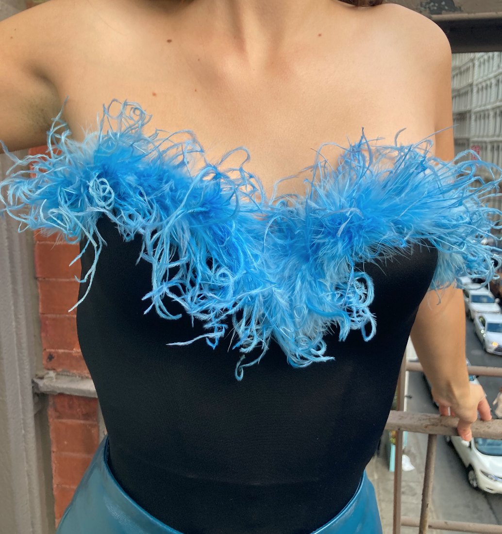 Ostrich Feather Corset