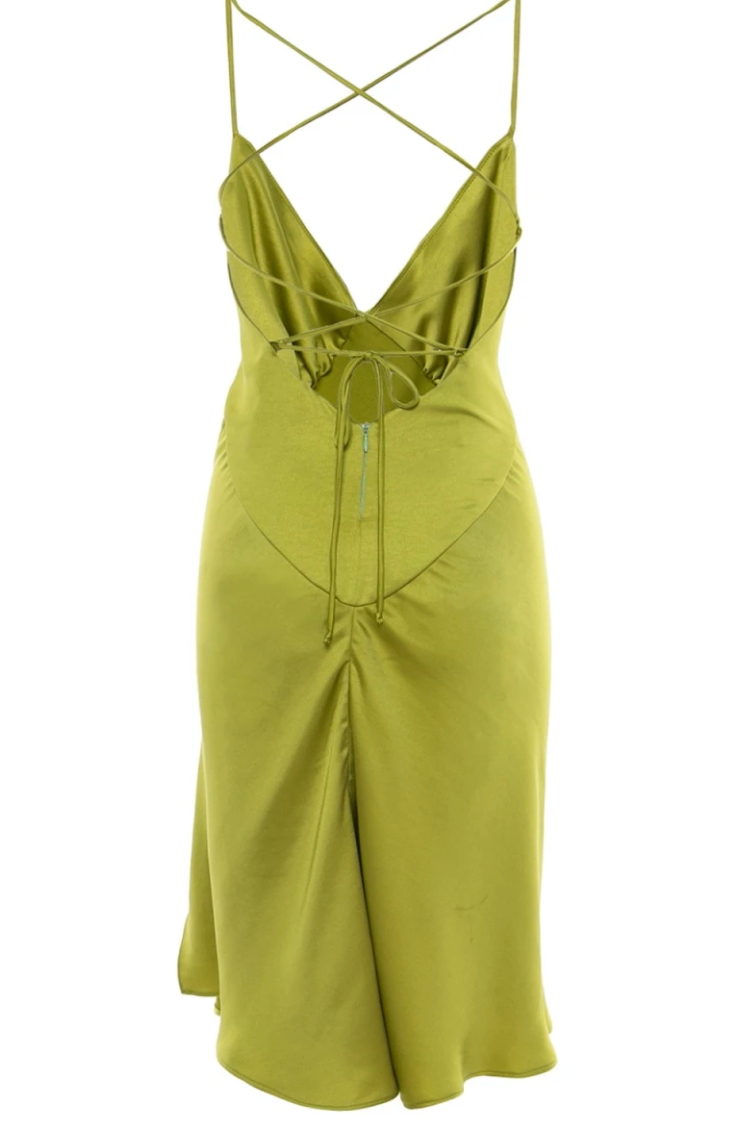 Satin Midi Dress