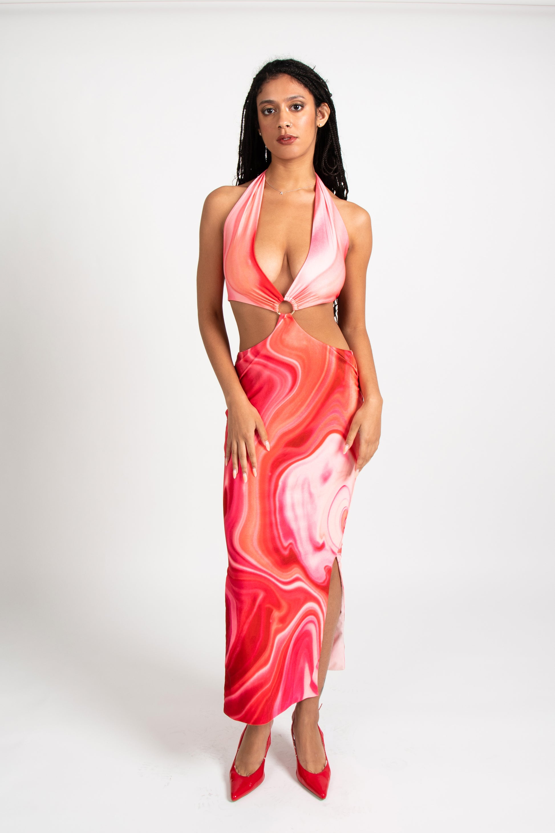 farai london pink dress Farai London Hera Dress in Pink