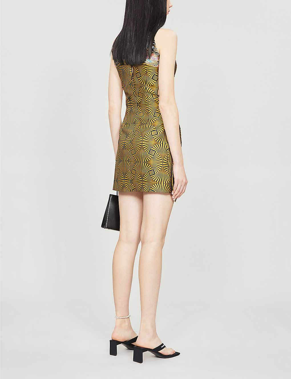 Halter Brocade Dress